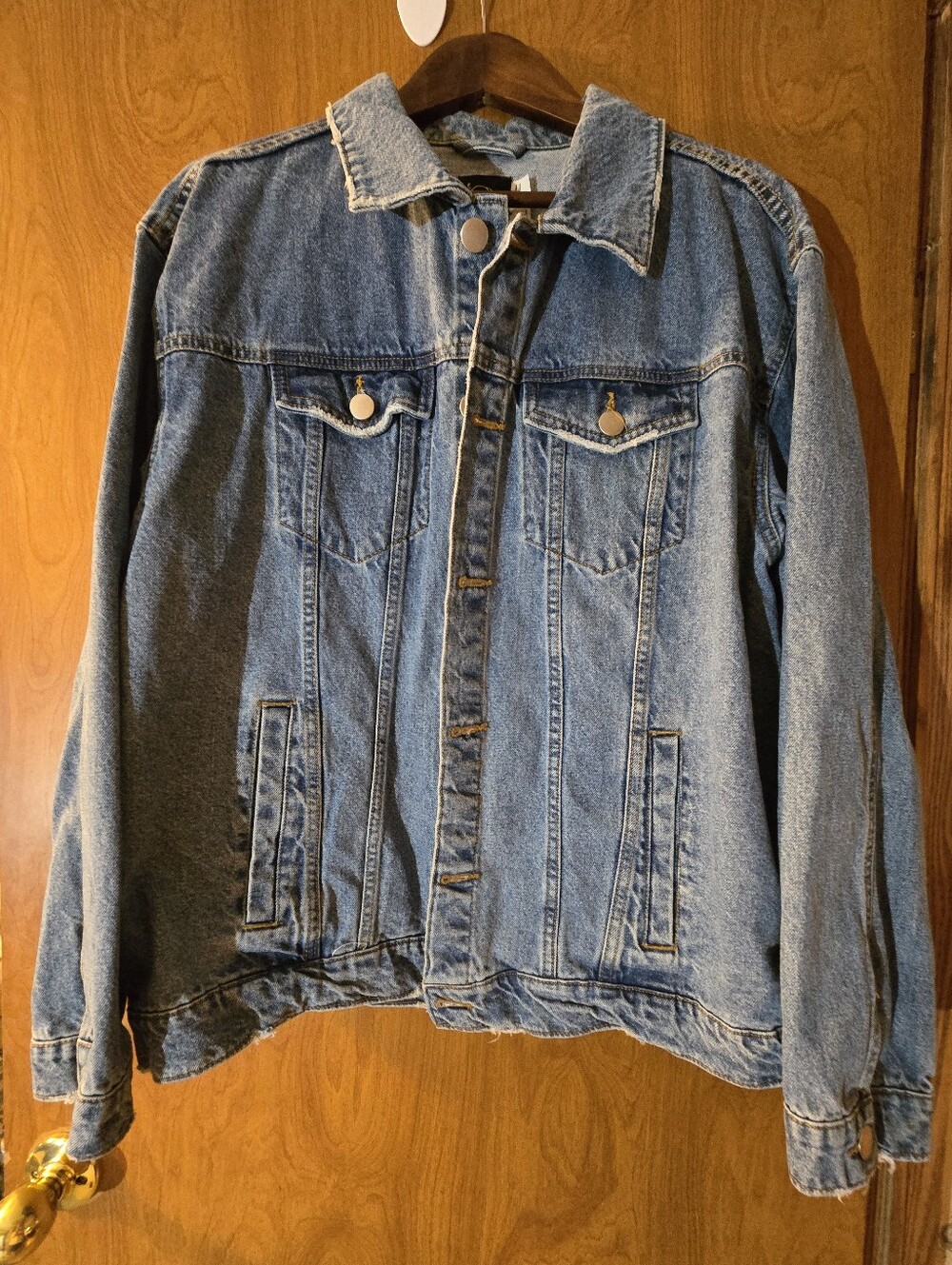 Blue Jean Jacket - Oversized Large Denim